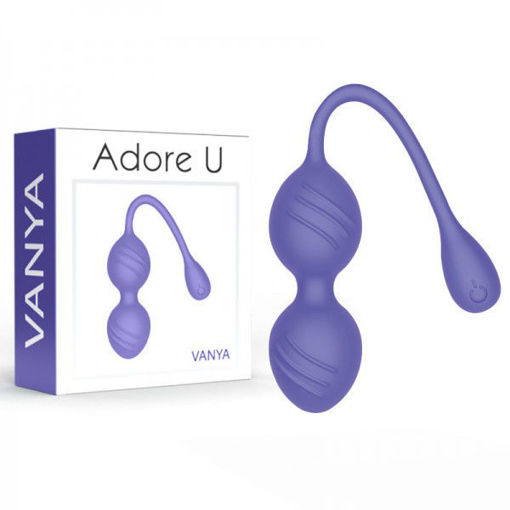 Picture of ADORE U - VIBRATING KEGEL BALLS VANYA - PURPLE