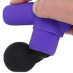 Mini vibromasseur Loveline MicroBoost, 10 modes de vibration, silicone body-safe, waterproof, rechargeable, flexible, couleur noir et violet