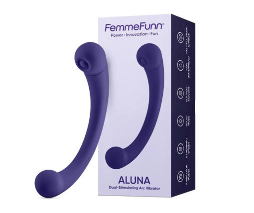 Image de Aluna – Violet foncé – Double stimulation par tapotement et vibration – Femmefunn